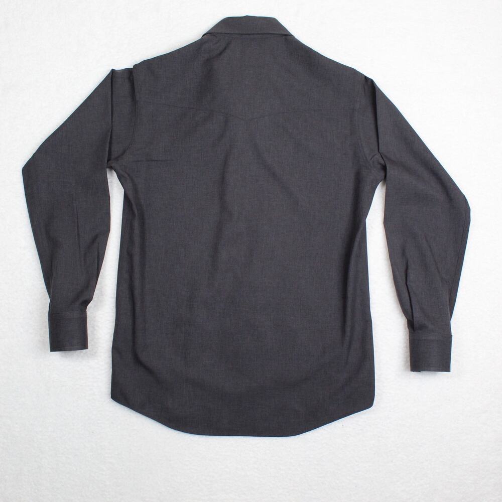CR RanchWear Shirt Mens Small Gray Button Up Western Work Wear Made In USA - Picture 2 of 7